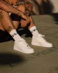 Socks coordinates white