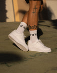 Socks coordinates white